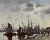 尤金 布丹 : Bordeaux, Bacalan, View from the Quay